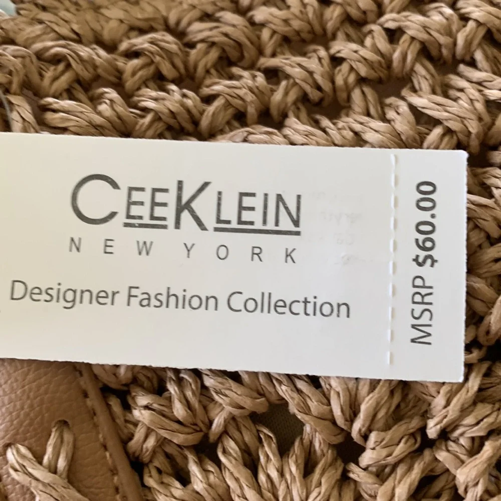 BRAND NEW! Camel color woven bag - Picture 4 of 4